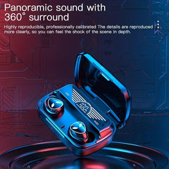 Wireless Headphone with Digital Power Display Charging Case - Waterproof