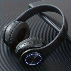 Wireless Over Ear Headphone LED Lights Noise Cancellation