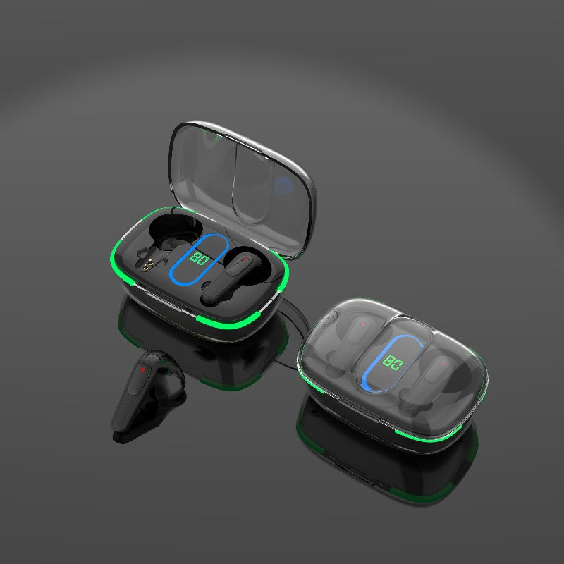Wireless Sports Headphone Noise Cancelling In-Ear Earbuds with LED Display