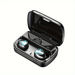 Wireless Headphone with Digital Power Display Charging Case - Waterproof