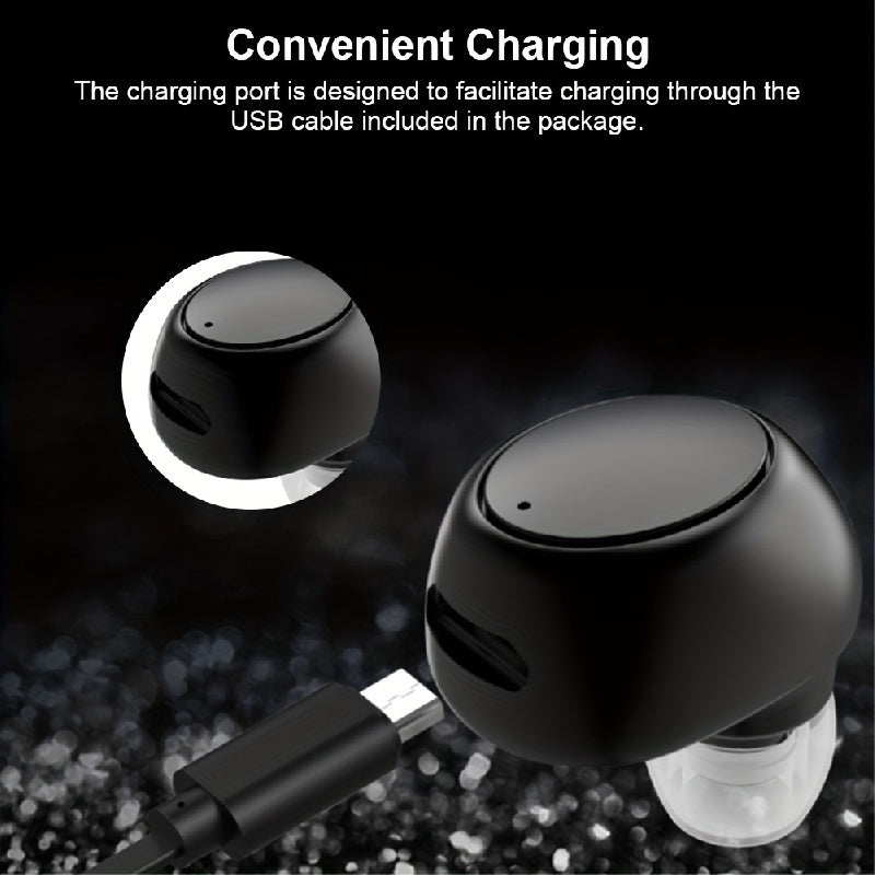 Mini In-ear Earphone With Mic Wireless HiFi Stereo Gaming Headset