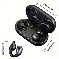 Wireless Clip-on Headset Mini Headphone with Power Display