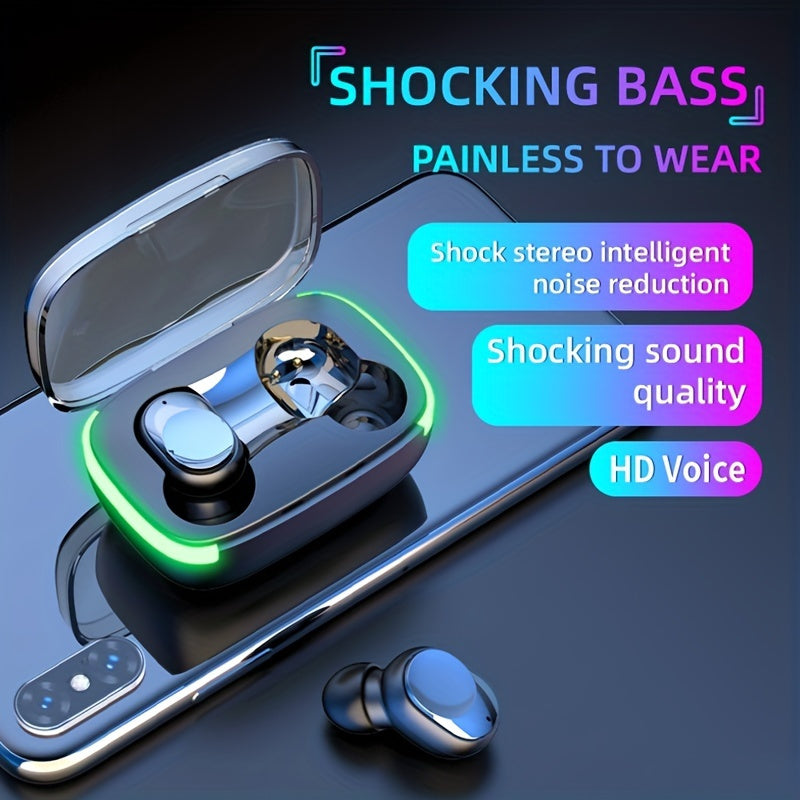 Mini Wireless In-Ear Headphone with LED Light