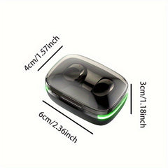 Mini Wireless In-Ear Headphone with LED Light