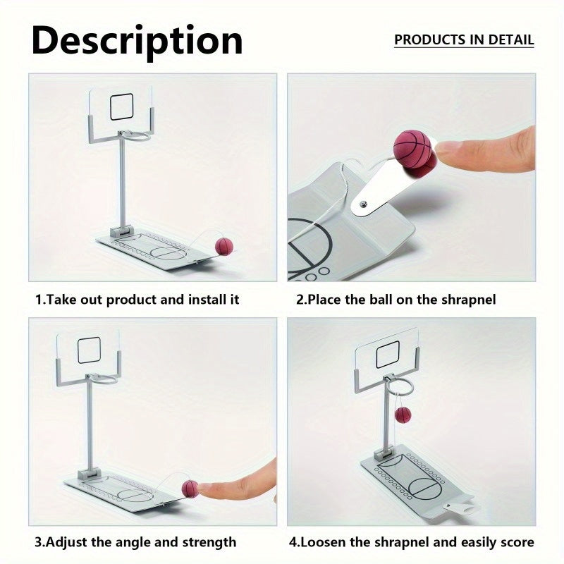 Desktop Mini Basketball Game for Indoor Outdoor Office Games