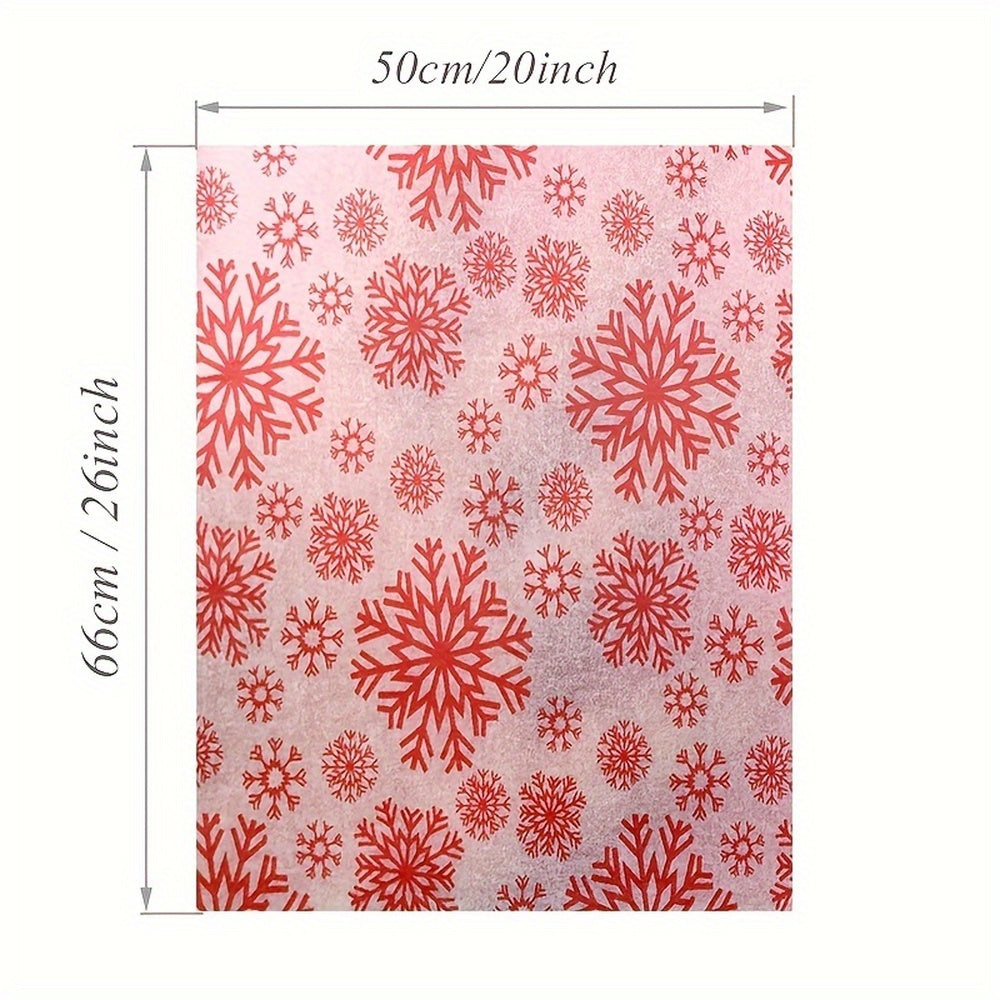 10pcs Snowflake Print Wrapping Tissue Paper Christmas Xmas Party Wedding Flowers