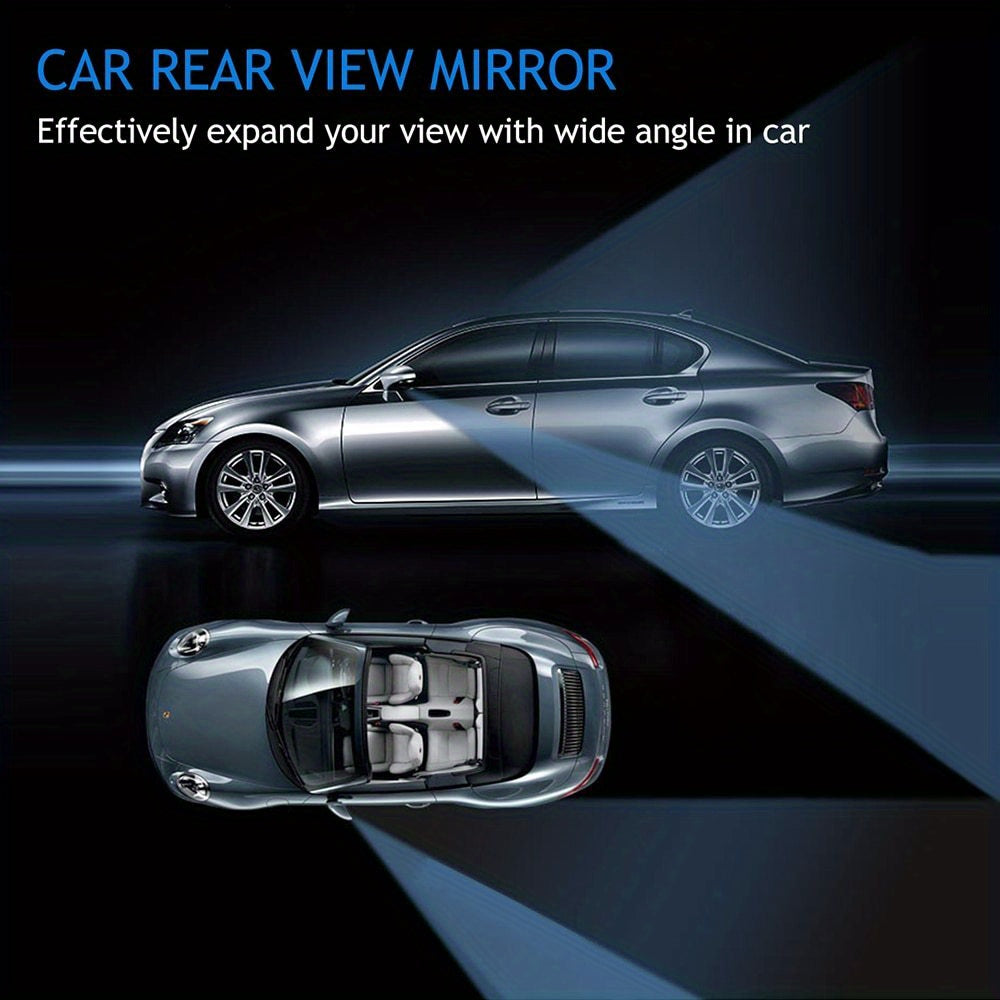 2pcs Car Mirror 360 Wide Angle Blind Spot Mirrors HD Rear View