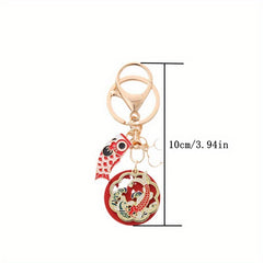 Chinese Style Koi Keychain Cartoon Cat Deer Pendant Ornament