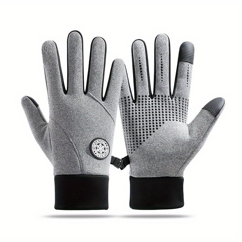 Winter Full Fingers Gloves Waterproof Non-slip Touch Screen Warm Cycling Running