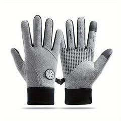 Winter Full Fingers Gloves Waterproof Non-slip Touch Screen Warm Cycling Running