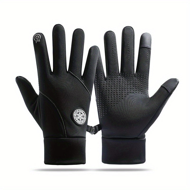 Winter Full Fingers Gloves Waterproof Non-slip Touch Screen Warm Cycling Running