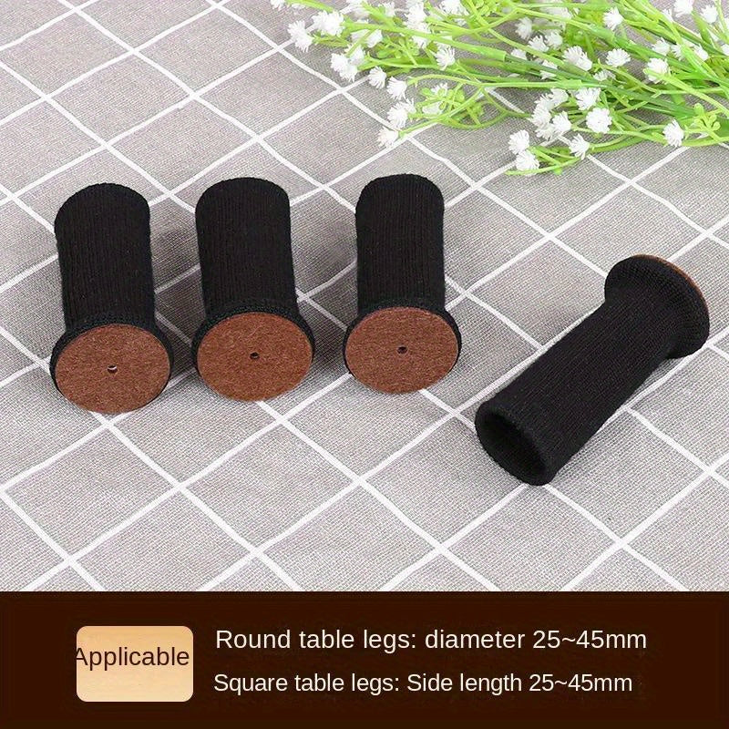 Table Chair Foot Cover Double Fabric Stool Foot Leg Protection Cover