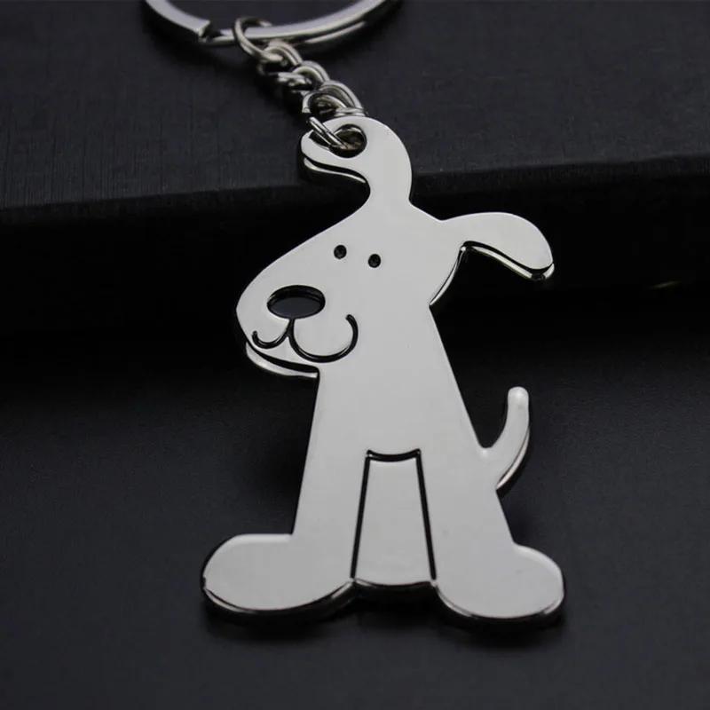 Poodle Dog Bone Key Chain Cute Car Key Pendant