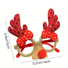 Christmas Glasses Frame Female Elk Funny Gift Frame