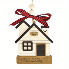 Wooden Year Beginning Hanging Decoration Christmas Pendant Outdoor Game Party