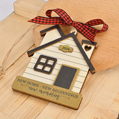 Wooden Year Beginning Hanging Decoration Christmas Pendant Outdoor Game Party