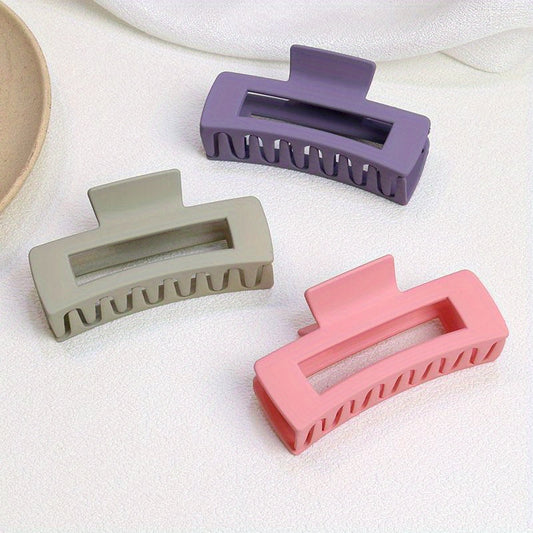Large Hair Claw Clip Hollow Square Non-slip Hair Clip Women Girls Daily Party