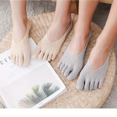 1pair Five Toes Socks Summer Mesh Breathable Socks