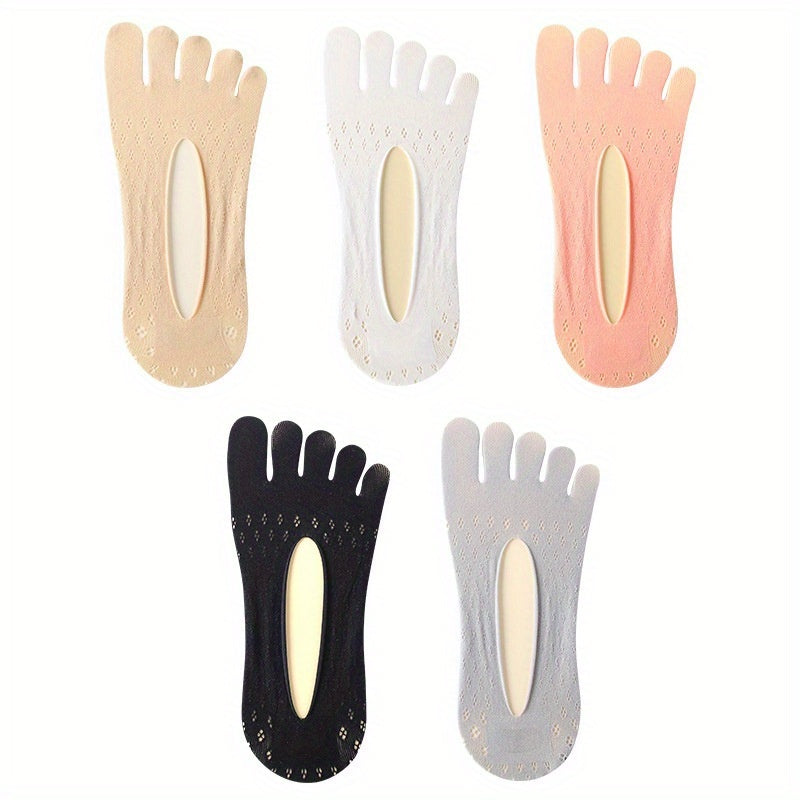 1pair Five Toes Socks Summer Mesh Breathable Socks