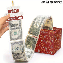 Pull-Out Birthday Money Box - Fun Way to Gift Cash