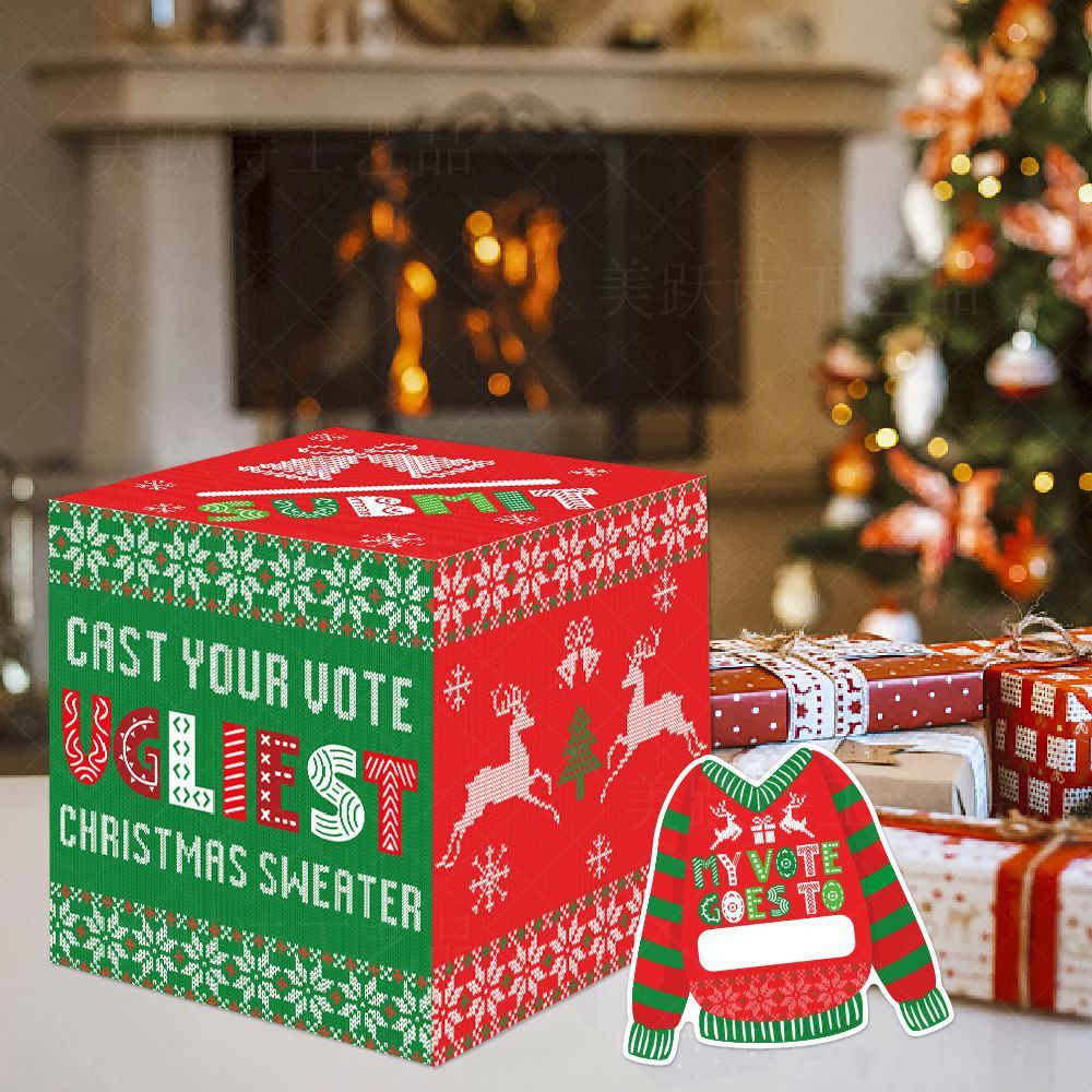 Ugly Sweater Card Party Game Lottery Box
