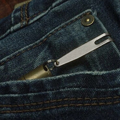 2pcs Stainless Steel Metal Clip Bag Waist Belt Hanging Clip