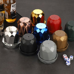 Flannel Lining Dice Cup Silent Mute Dice Game Supplies For Entertainment
