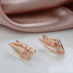 Vintage Geometric Earrings Golden Women's Daily Party Jewelry
