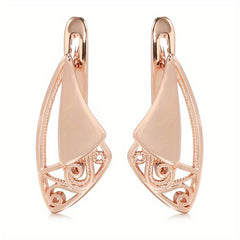 Vintage Geometric Earrings Golden Women's Daily Party Jewelry