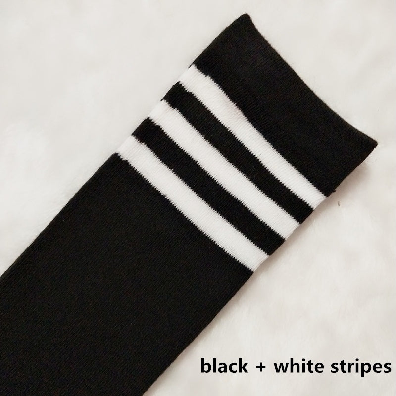 Long Socks Stripe Over Knee High Socks