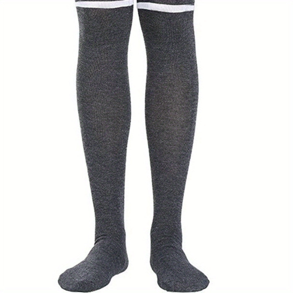 Long Socks Stripe Over Knee High Socks