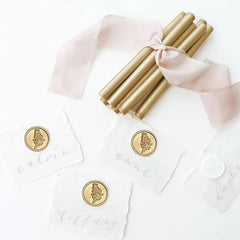 12pcs Metallic Golden Sealing Wax Sticks for Wax Seal Stamp