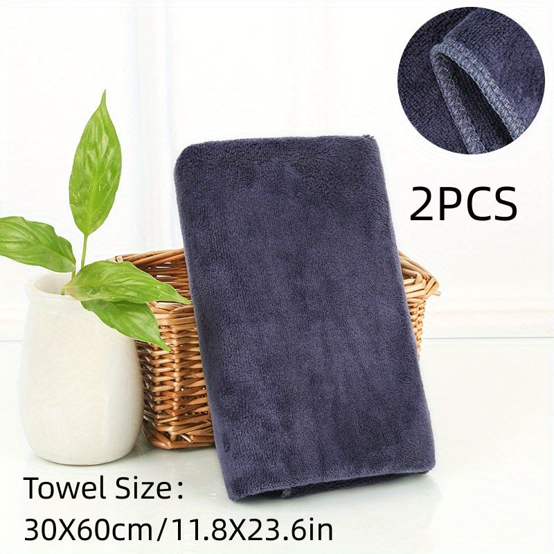 2pcs Microfiber Towels Cleaning Cloth For Car Kitchen