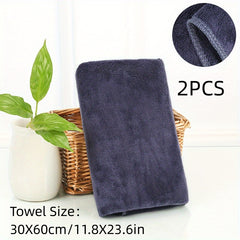 2pcs Microfiber Towels Cleaning Cloth For Car Kitchen
