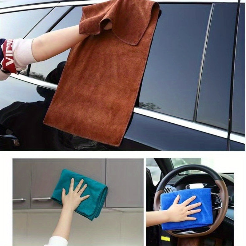 2pcs Microfiber Towels Cleaning Cloth For Car Kitchen