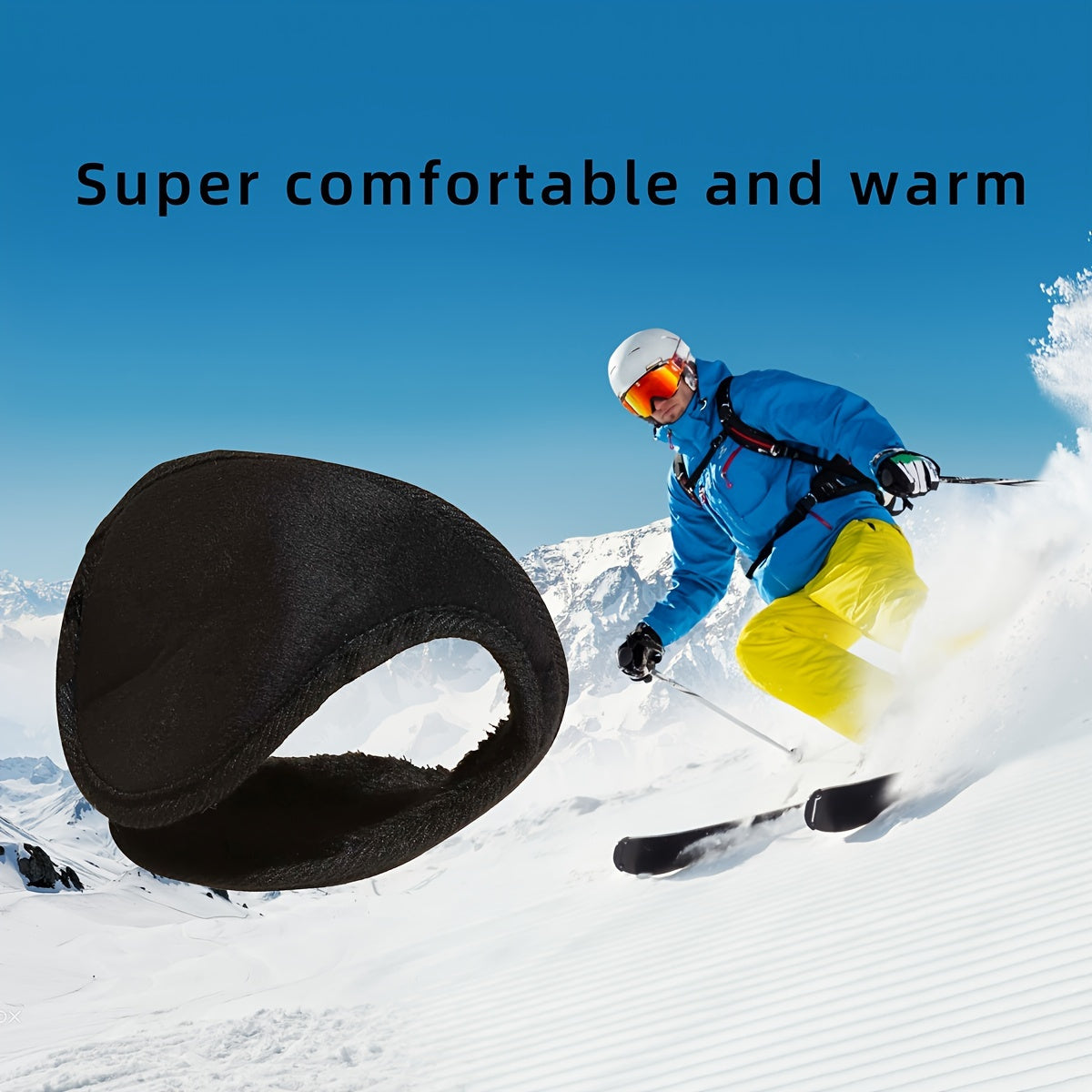 Men's Solid Plush Earmuffs Winter Accessories