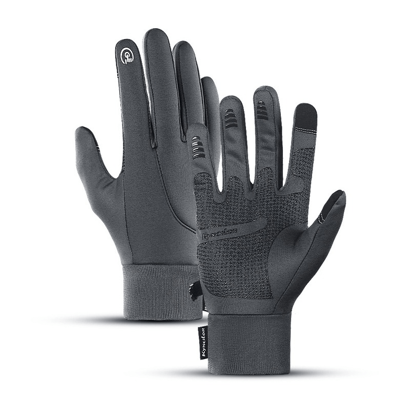 Windproof Men's Outdoor Gloves Screen Touchable Thickened Warm Gloves
