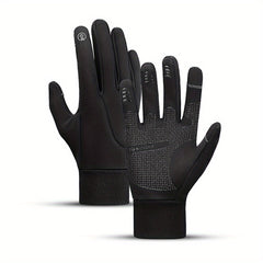 Windproof Men's Outdoor Gloves Screen Touchable Thickened Warm Gloves