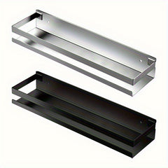 1pc Stainless Steel Storage Rack Thickened Kitchen Bathroom Organizer