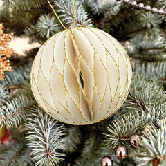 Mini Christmas Tree Honeycomb Ball Hanging Ornament