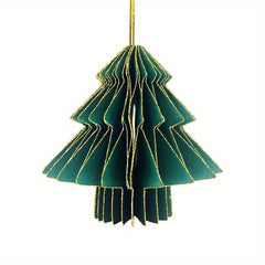 Mini Christmas Tree Honeycomb Ball Hanging Ornament