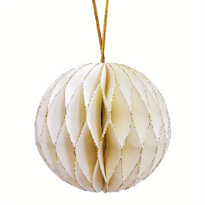 Mini Christmas Tree Honeycomb Ball Hanging Ornament