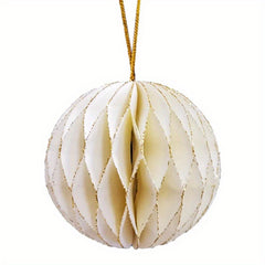 Mini Christmas Tree Honeycomb Ball Hanging Ornament