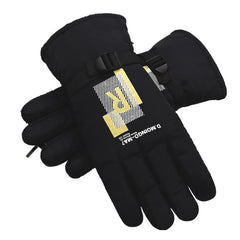 Men's Windproof Skiing Gloves Winter Plush Cycling Gloves