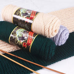 1pc Thick Wool Stick Needle Thread 40m Long Acrylic 70 Wool 30 Wool Alpaca 100g