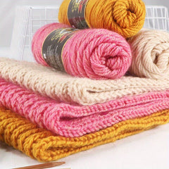 1pc Thick Wool Stick Needle Thread 40m Long Acrylic 70 Wool 30 Wool Alpaca 100g