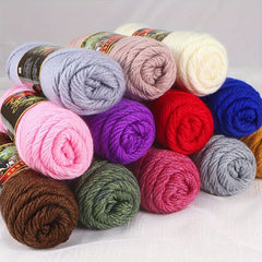 1pc Thick Wool Stick Needle Thread 40m Long Acrylic 70 Wool 30 Wool Alpaca 100g