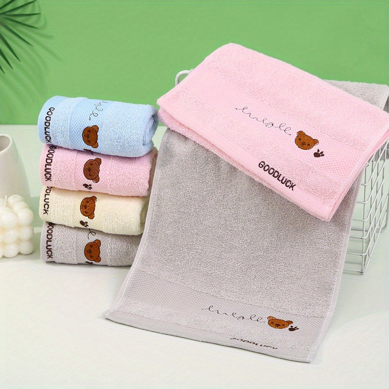 Cotton Embroidered Cartoon Towel 25x9.84inch
