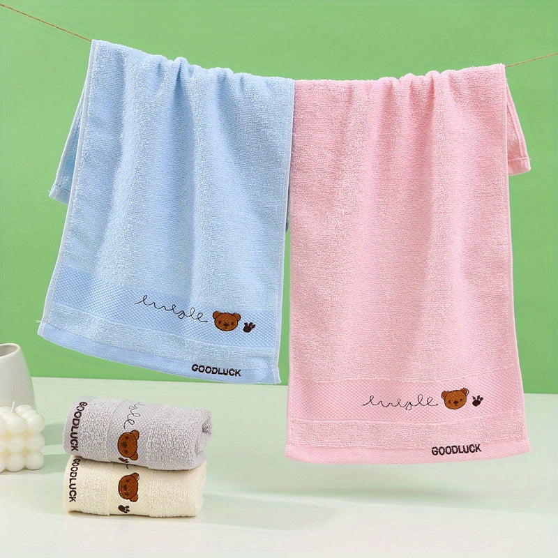 Cotton Embroidered Cartoon Towel 25x9.84inch