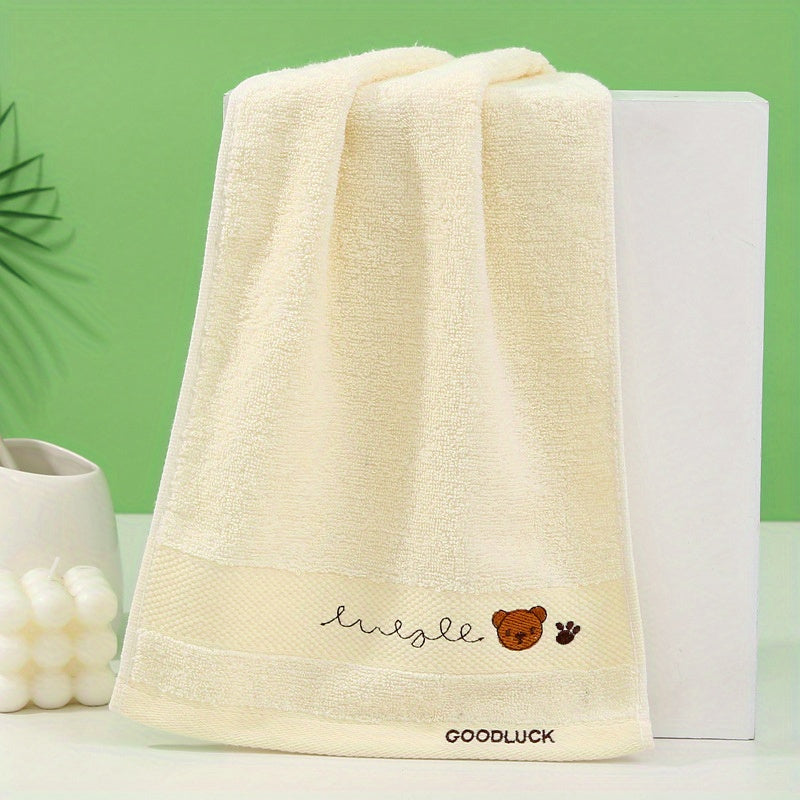 Cotton Embroidered Cartoon Towel 25x9.84inch